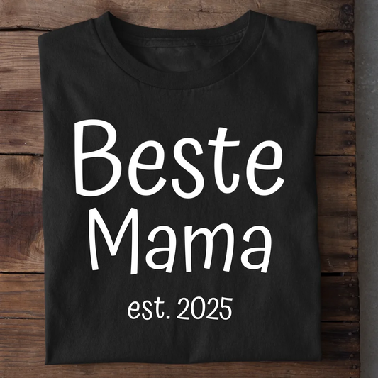Beste Mama - Personalisierbares T-Shirt