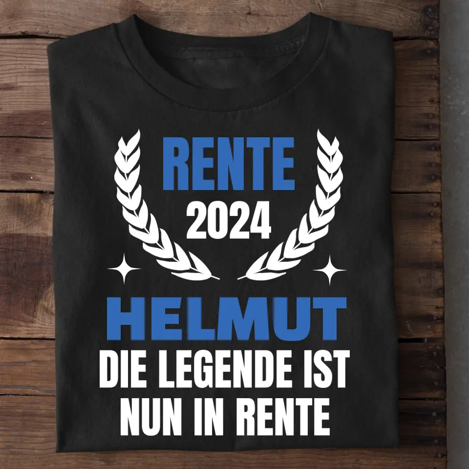 Rente 2024 - Personalisierbares Herren T-Shirt
