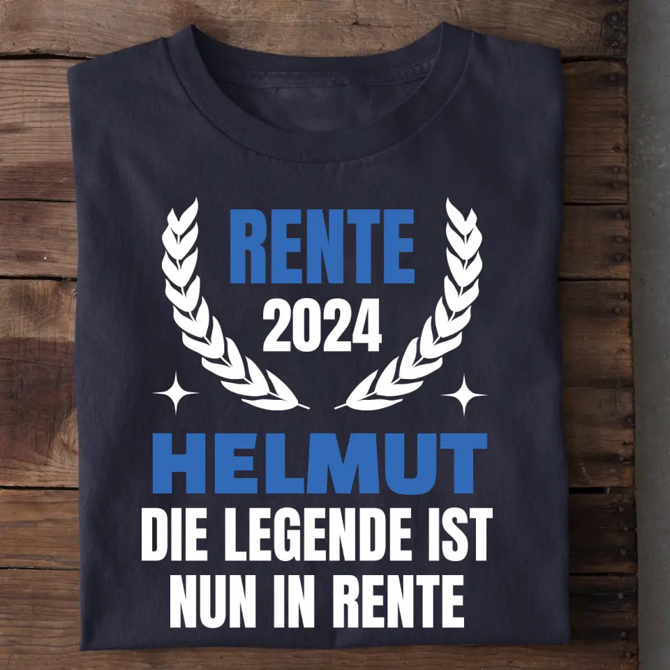Rente 2024 - Personalisierbares Herren T-Shirt