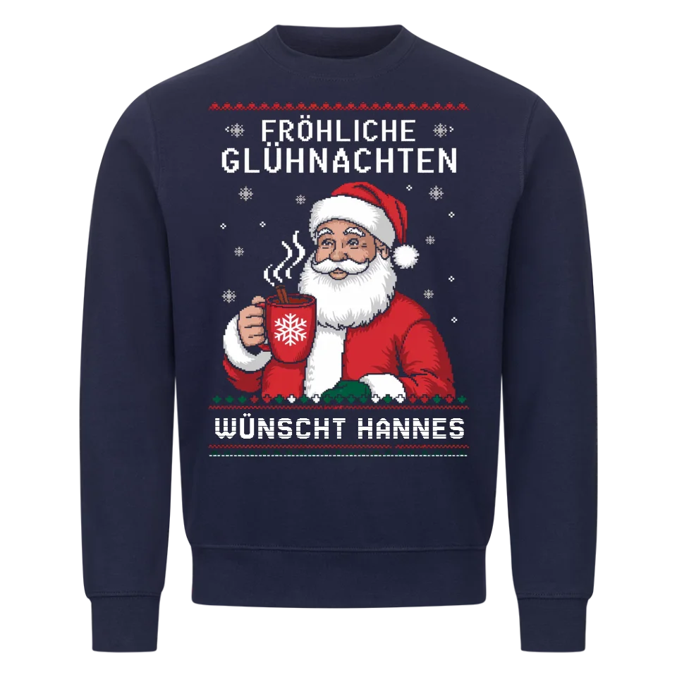 Fröhliche Glühnachten - Personalisierbarer Pullover