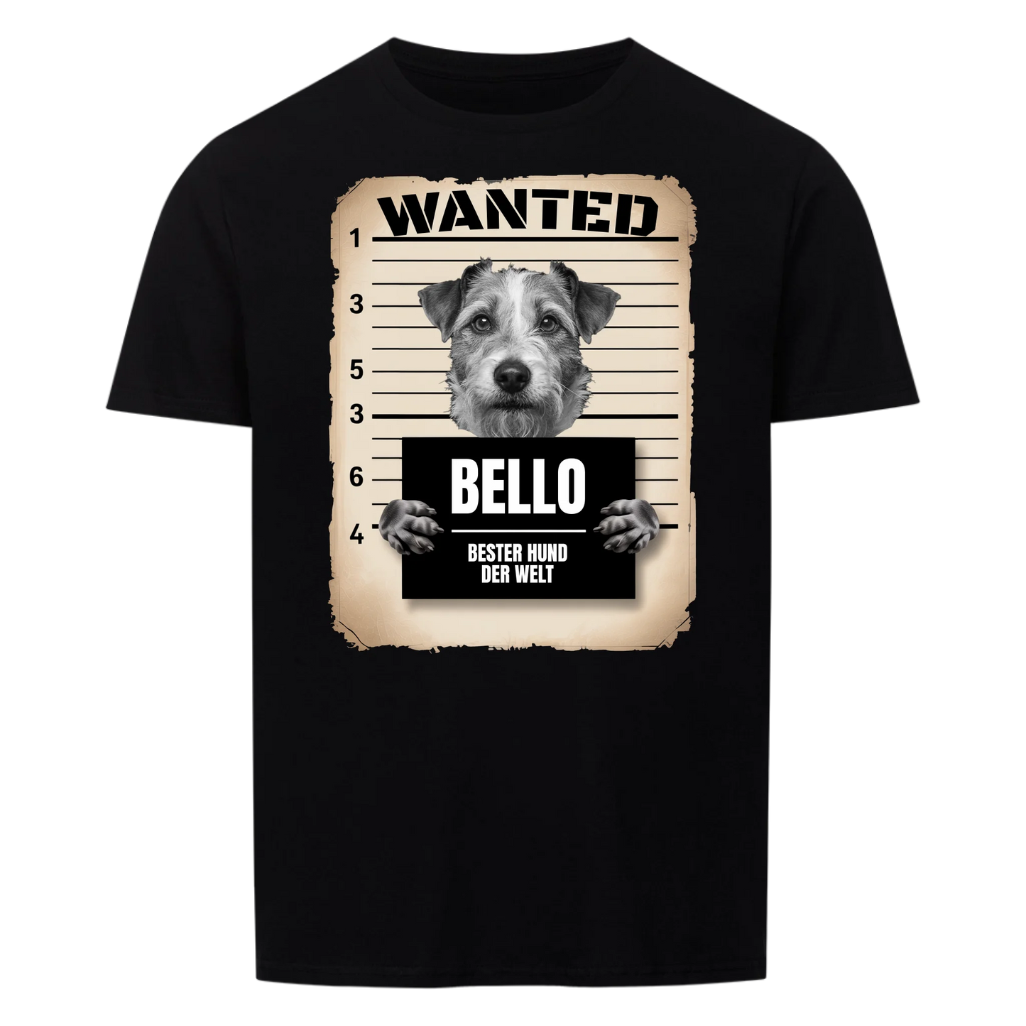 Wanted Bester Hund - Personalisierbares Shirt