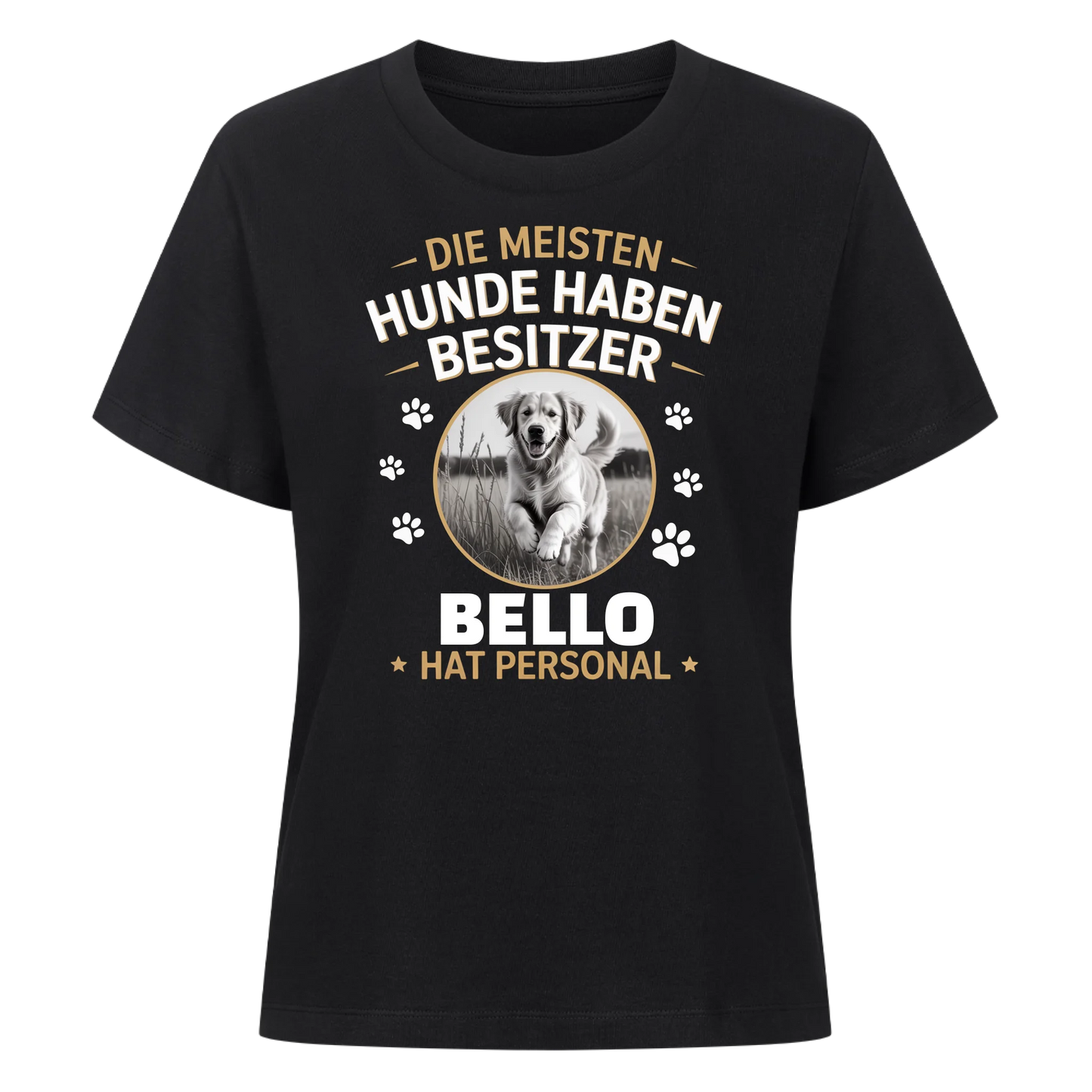 Personal vom Hund - Personalisierbares Damen Shirt