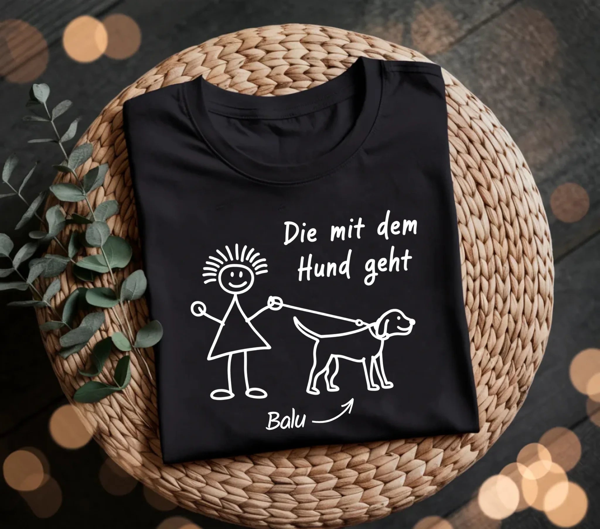 De mt dem Hund geht - Halbarm T-Shrt Spruch für Frauchen | T shrt De mt dem Hund geht - Halbarm T-Shrt Spruch für Frauchen | T shrt