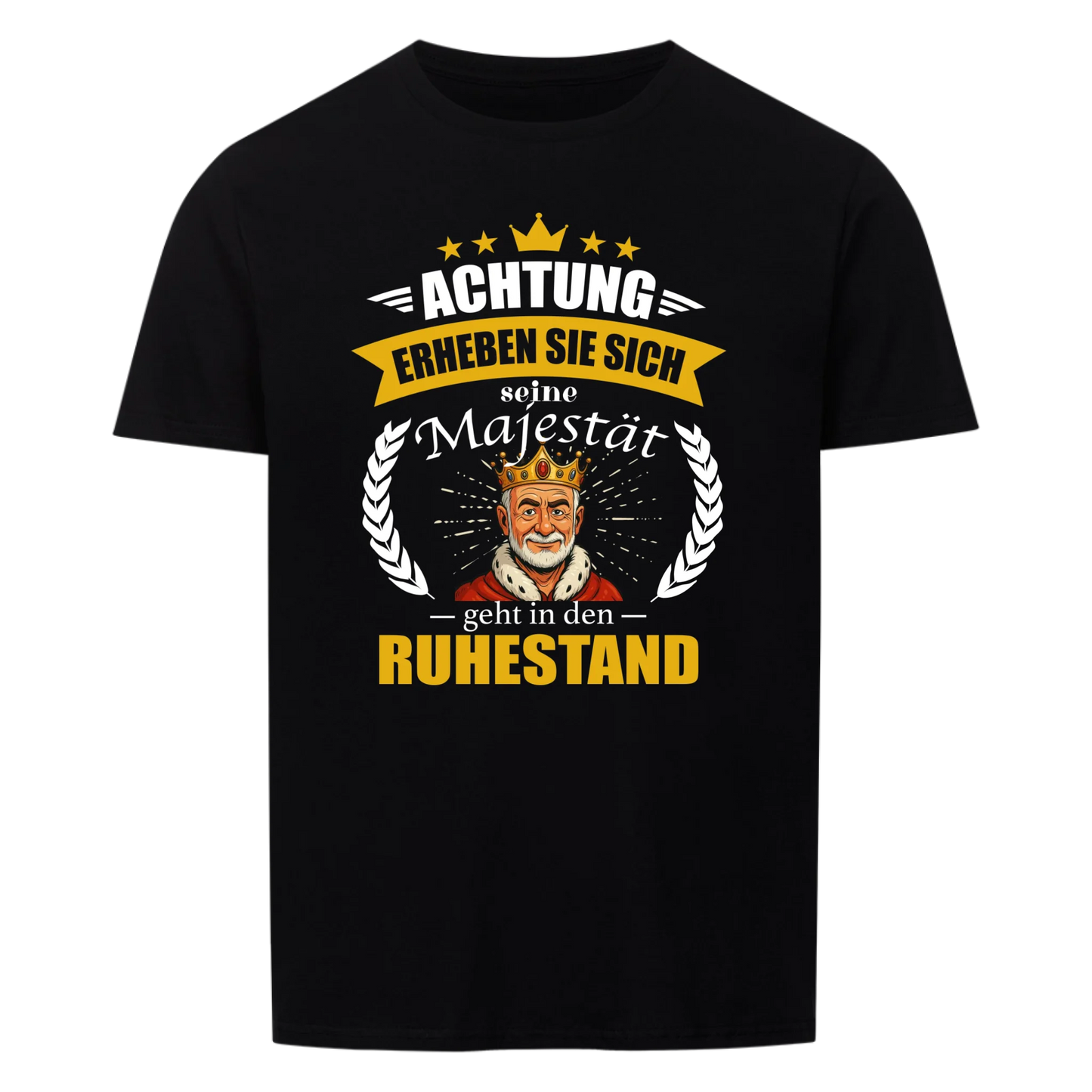 Der König macht Ruhestand - eigenes Comic-Bild - Personalisierbares T-Shirt