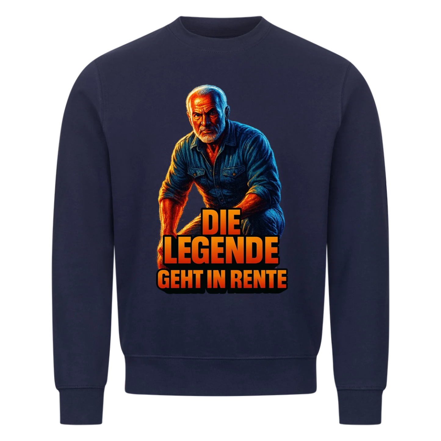 Die Legende geht in Rente - Personalisierbarer Sweater