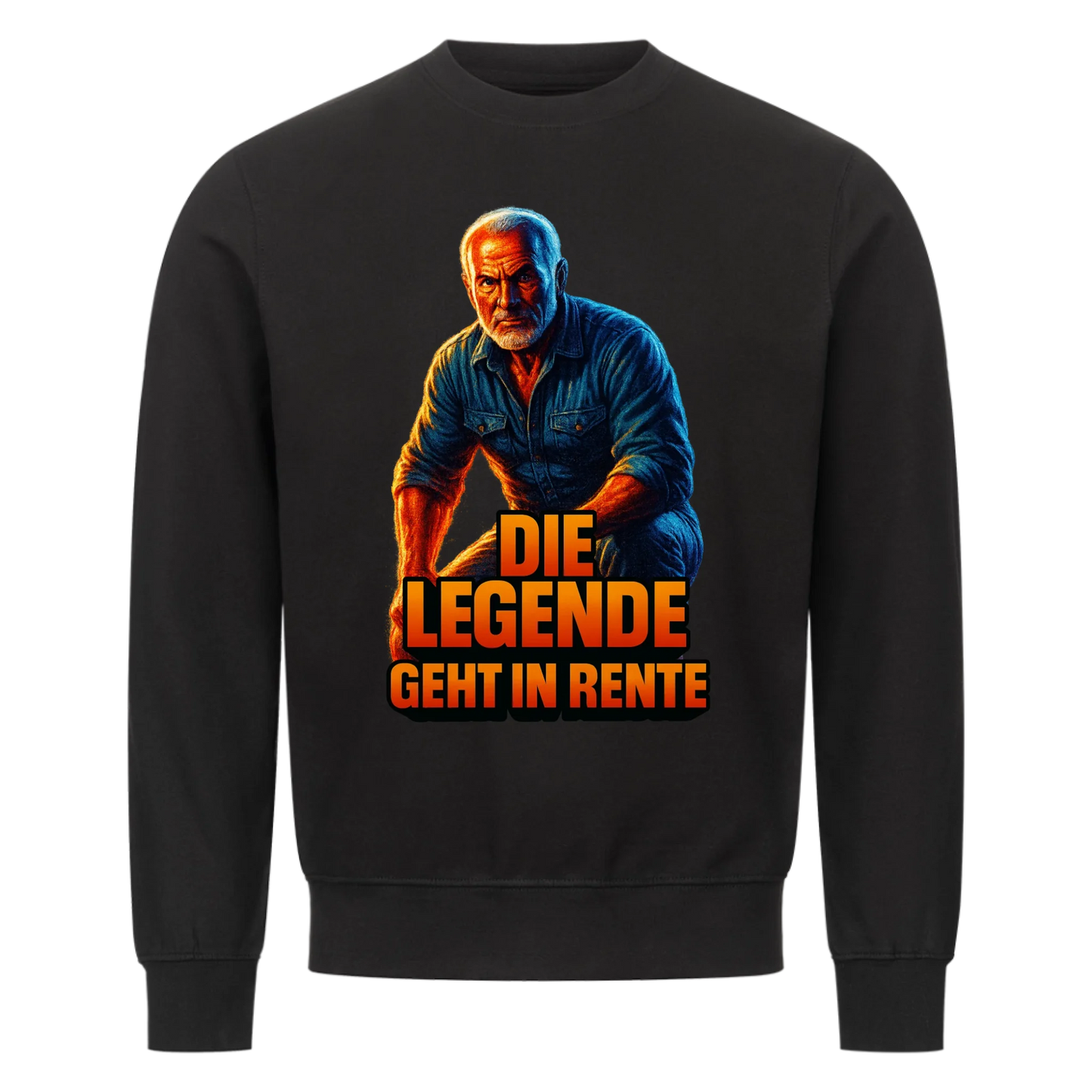 Die Legende geht in Rente - Personalisierbarer Sweater