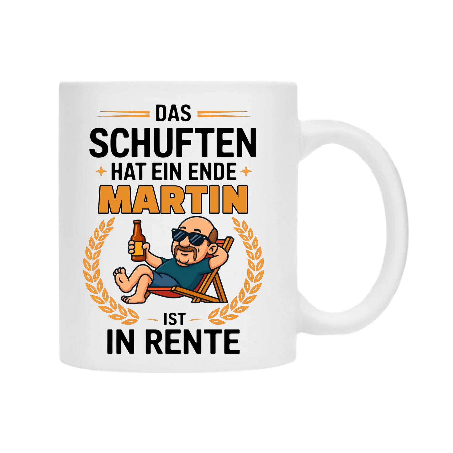 Endlich Rente - Personalisierbare Tasse