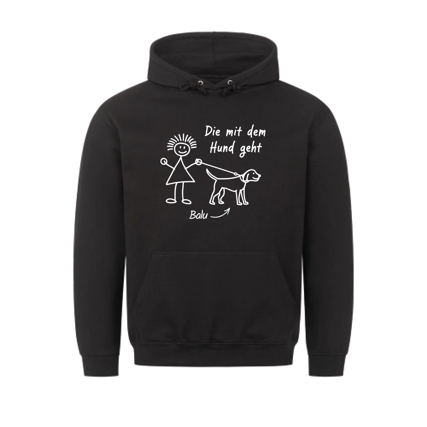 Der mit dem Hund chillt - Personalisierbarer Hoodie copy