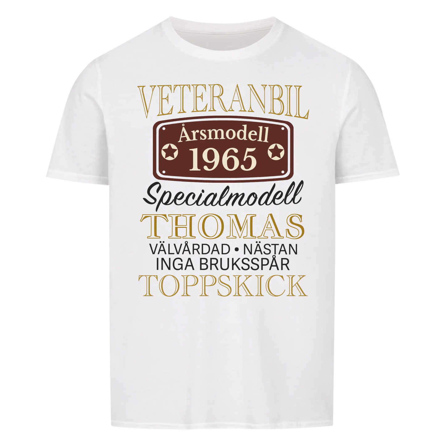 Veteranbil Specialmodell- Anpassningsbar T-shirt