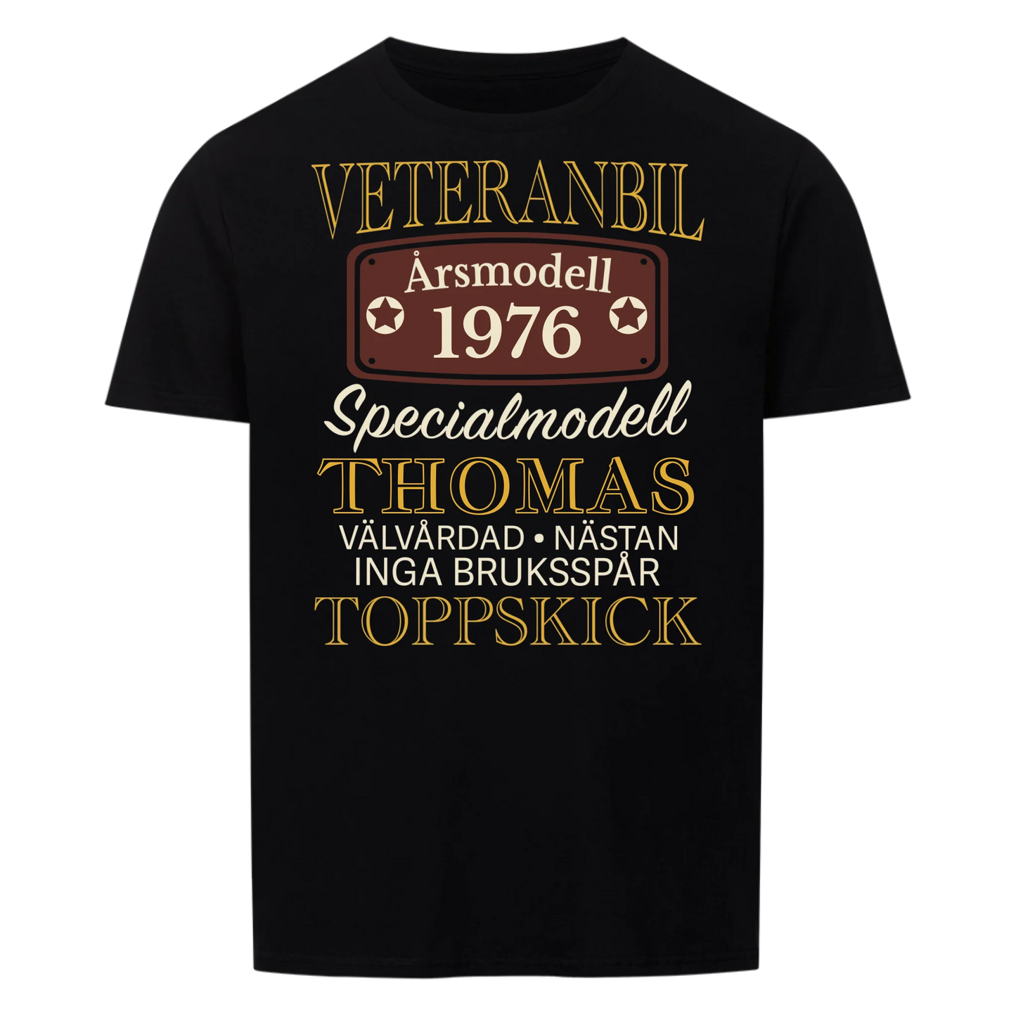 Veteranbil Specialmodell- Anpassningsbar T-shirt