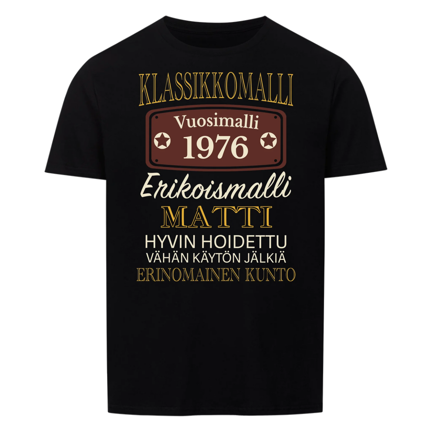 Klassikkoauto-erikoismalli – Personoitava T-paita
