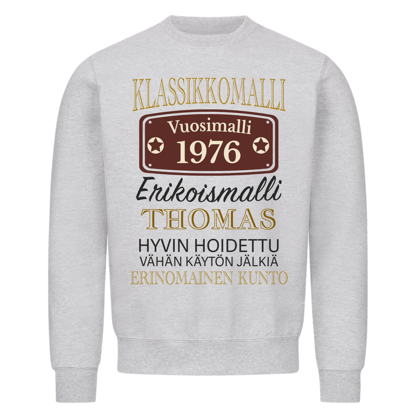 Klassikkoauto-erikoismalli – Personoitava T-paita
