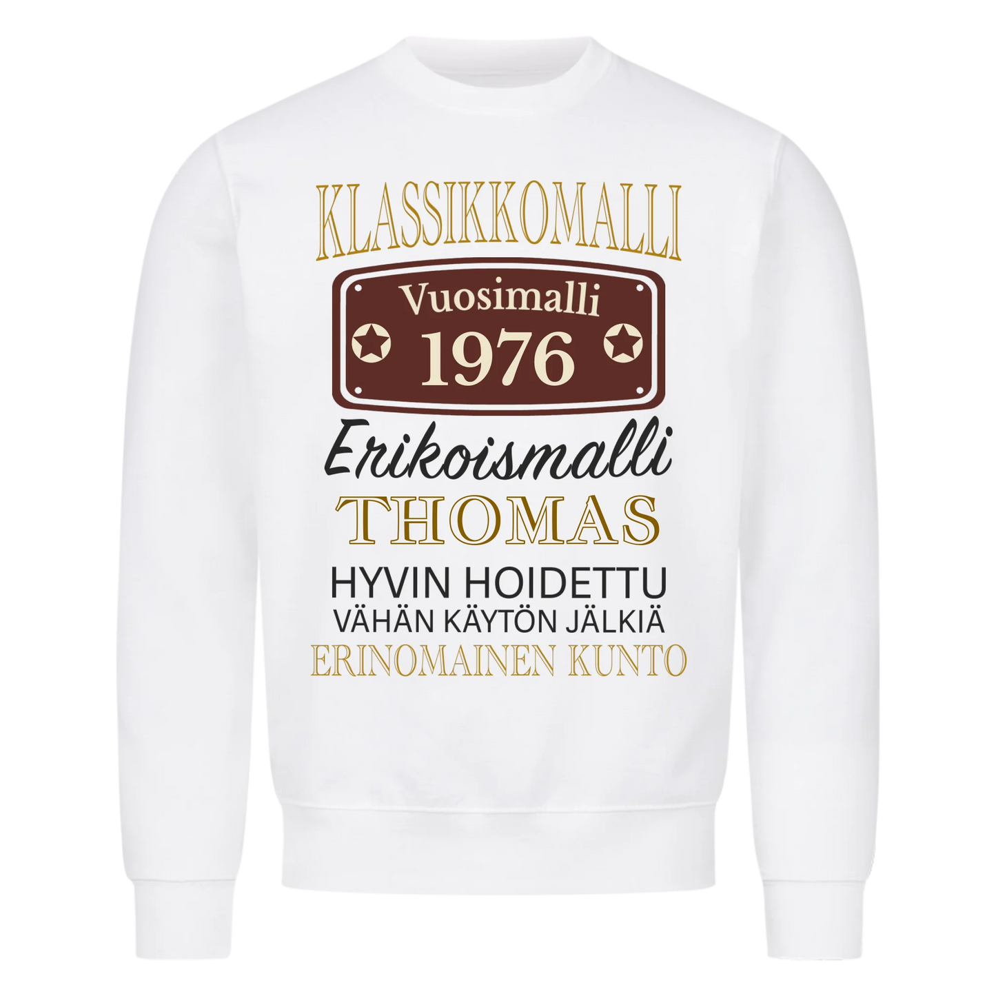 Klassikkoauto-erikoismalli – Personoitava T-paita