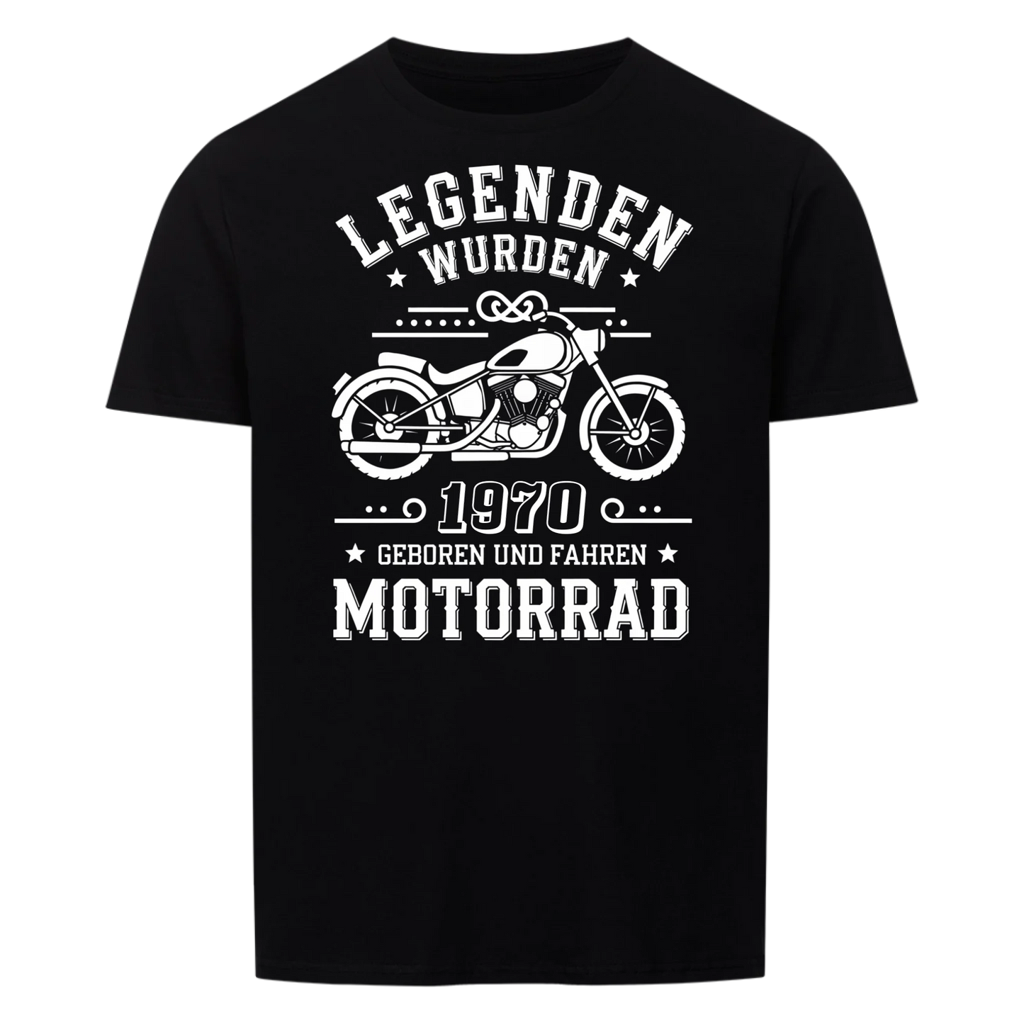 Legenden fahren Motorrad - Personalisierbares T-Shirt