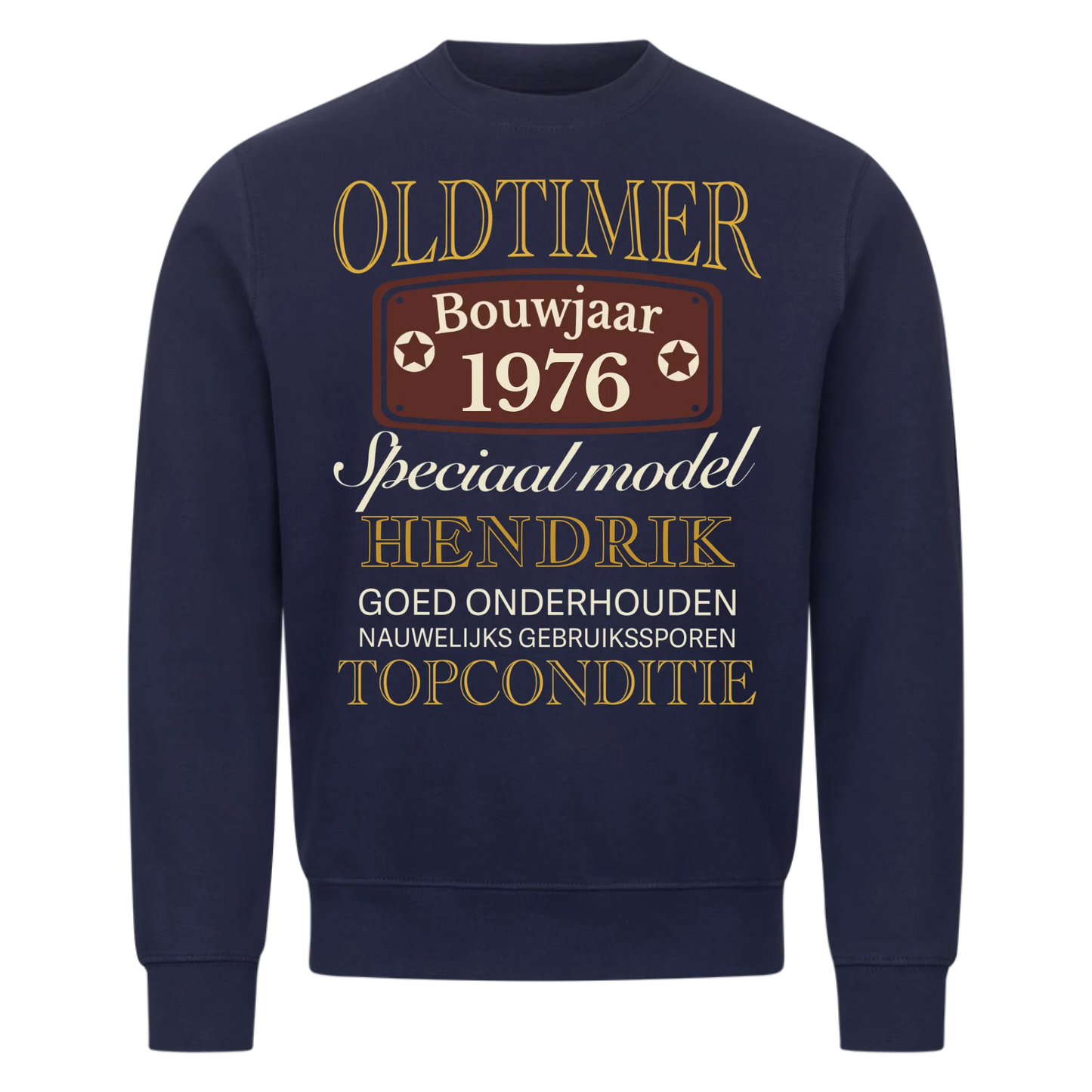 Oldtimer Speciaal model - Personaliseerbaar sweatshirt