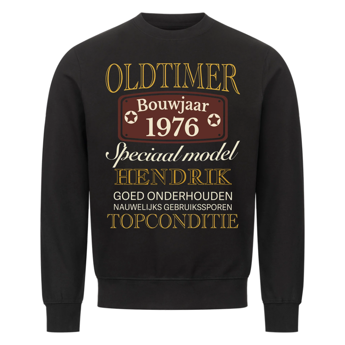Oldtimer Speciaal model - Personaliseerbaar sweatshirt