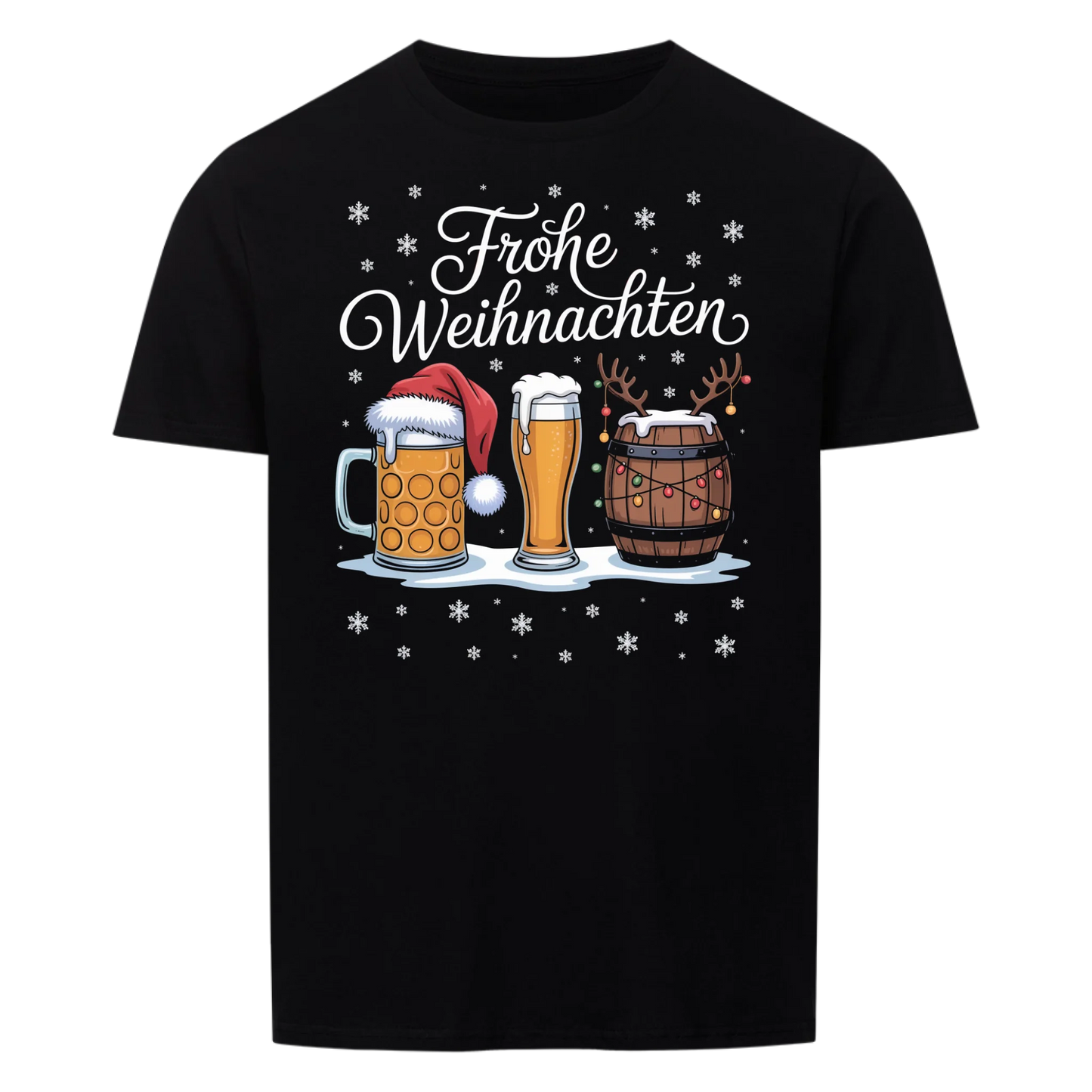 Frohe Weihnachten mit Bier - T-Shirt/Sweatshirt