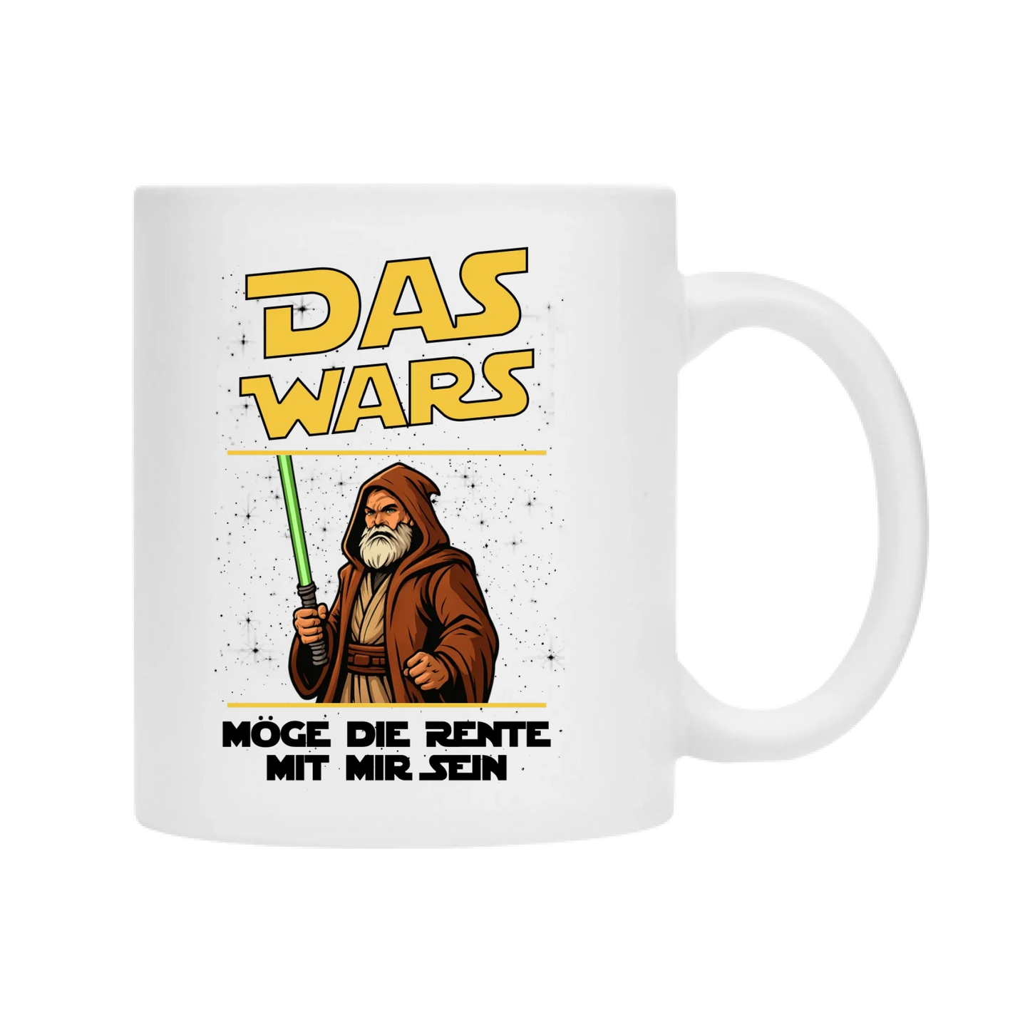 Möge die Rente mit mir sein - Personalisierbare Tasse