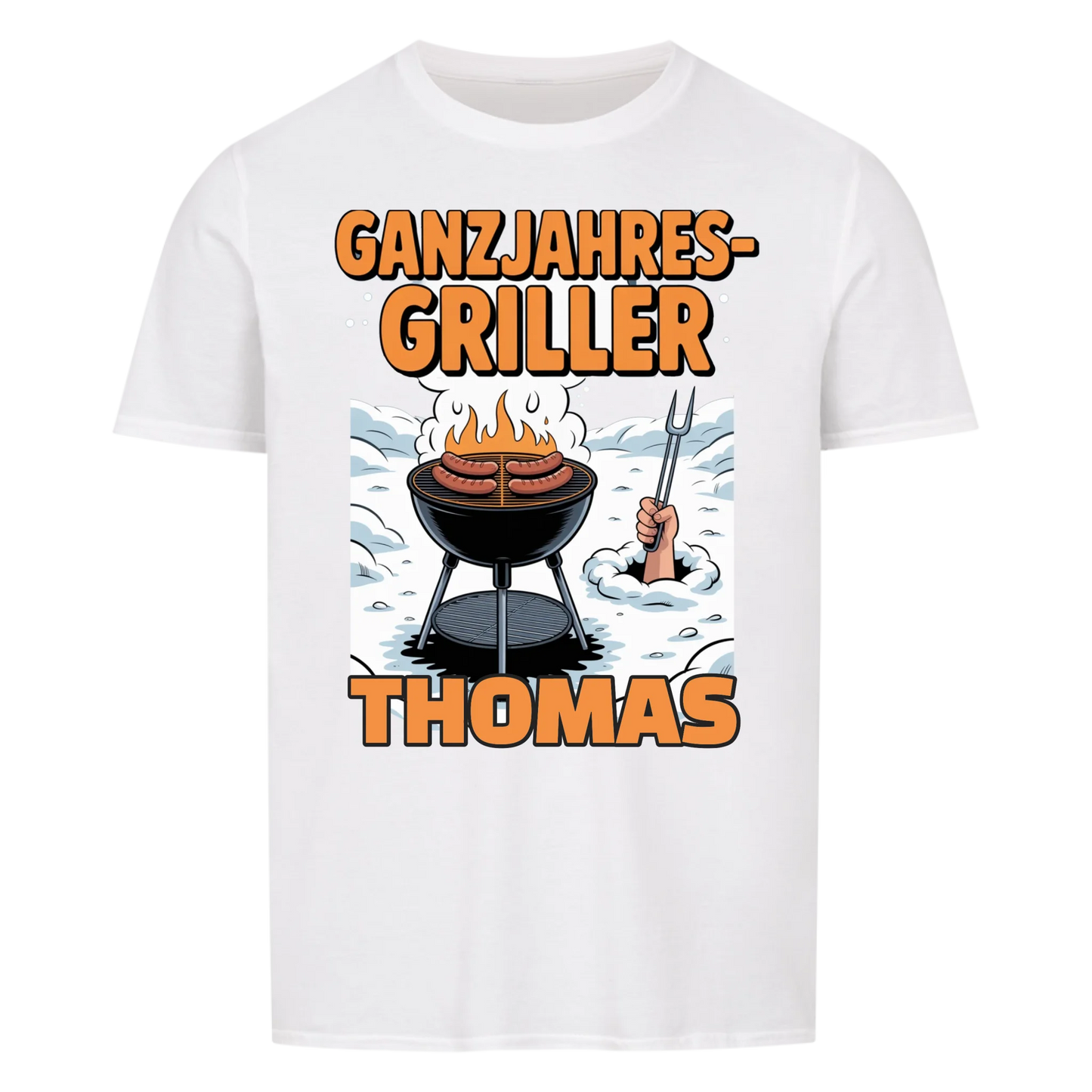Ganzjahres-Griller - Personalisiertes T-Shirt