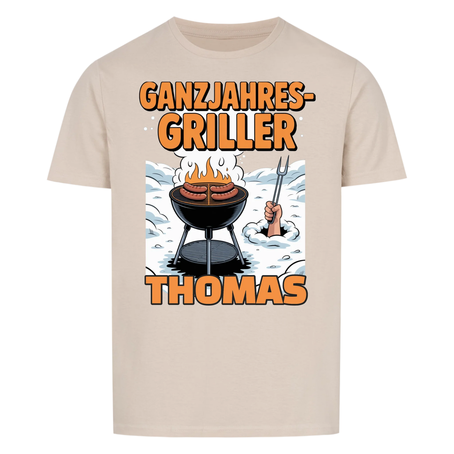 Ganzjahres-Griller - Personalisiertes T-Shirt