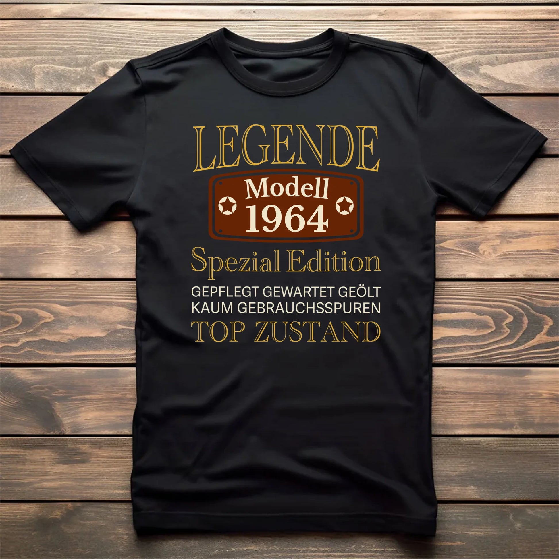 BlackTeeFlatlayWoodBackground